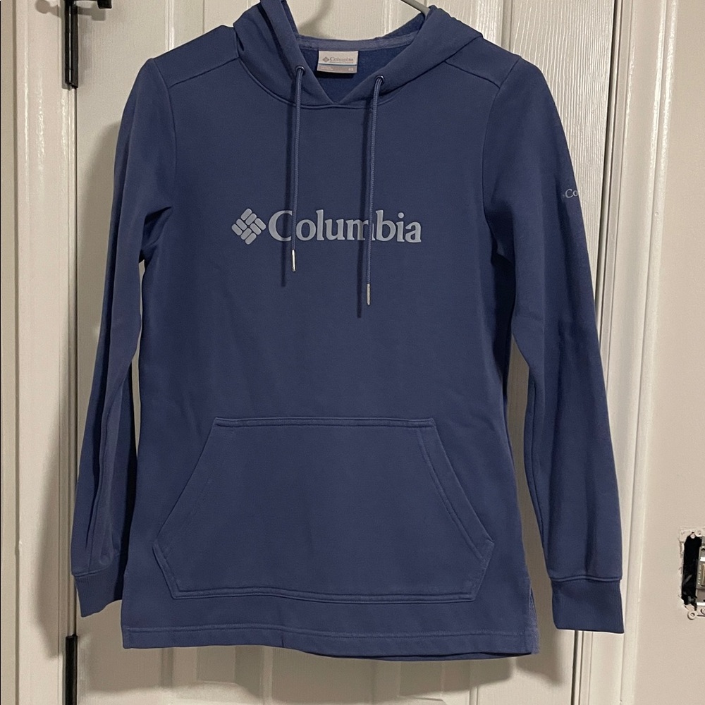 Columbia Women's Cowl Neck Blue Sweater